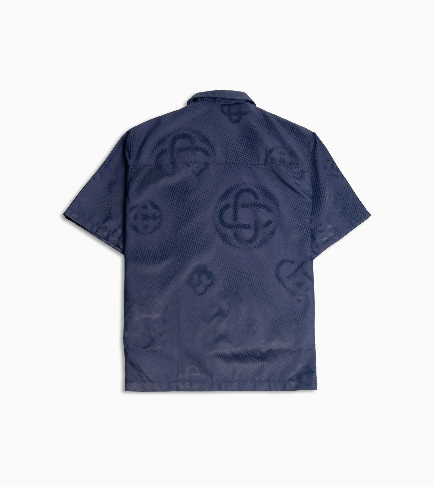 CASABLANCA Camisa monograma SS azul marino
