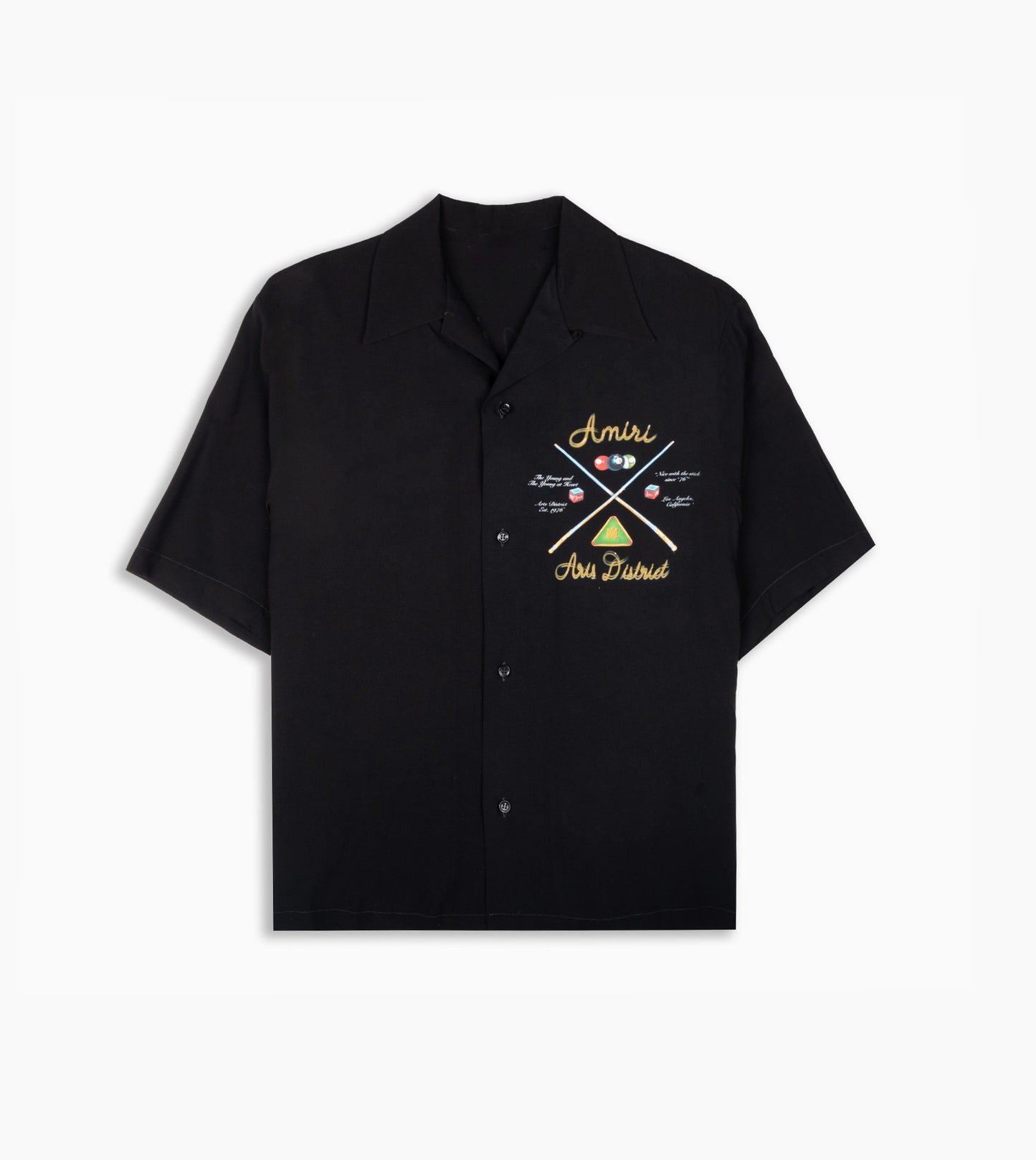 AMIRI Pool Cue Bowling Shirt