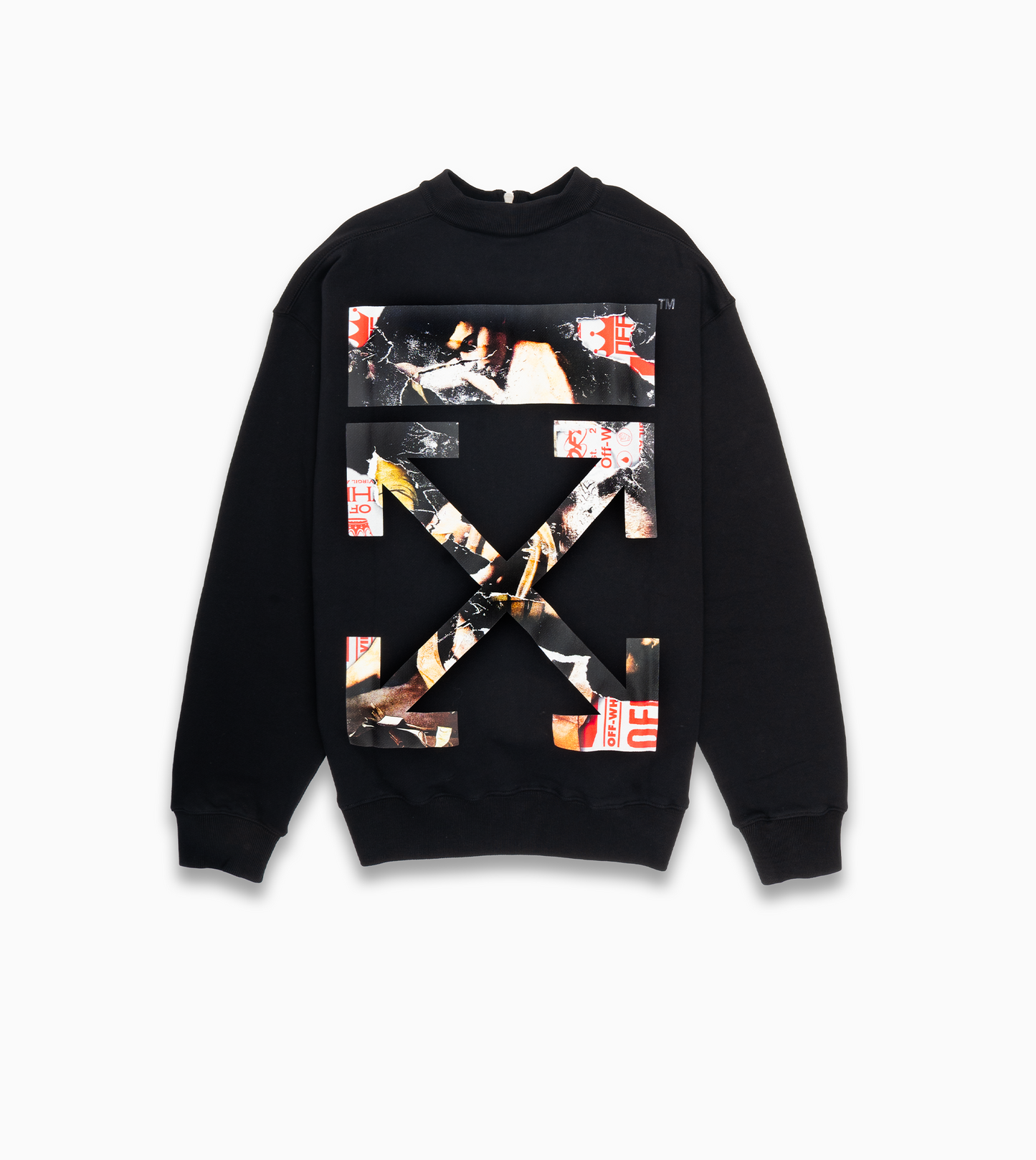 OFF WHITE Paint Arrow Skate Zip Mocknec
