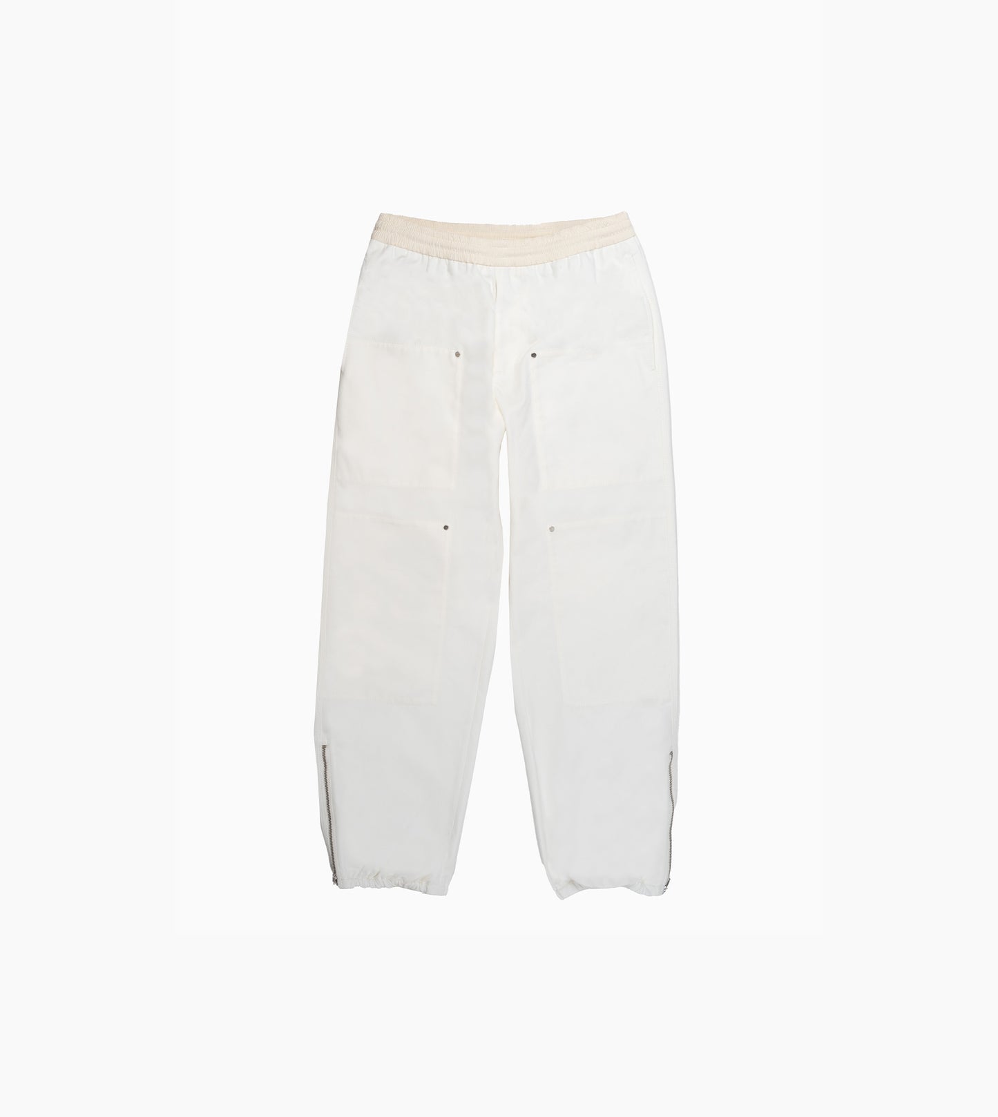 MONCLER Cotton Pants with Embroidered Logo
