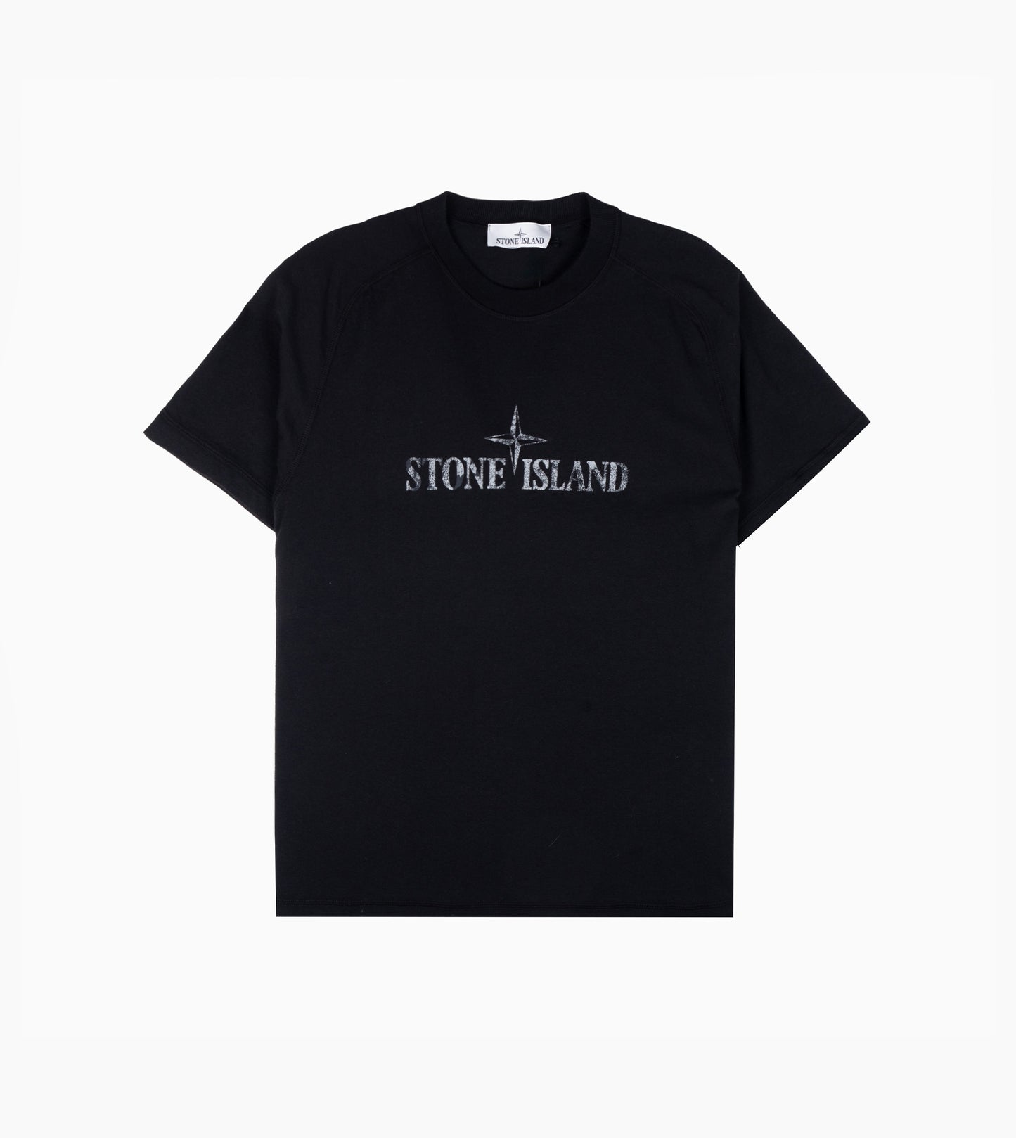 STONE ISLAND Organic Cotton T-shirt BLack