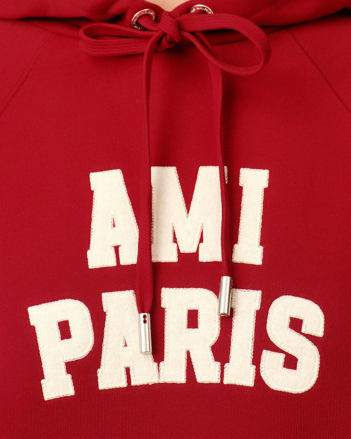 AMI PARIS Hoodie with Ami Paris Felt Embroidery