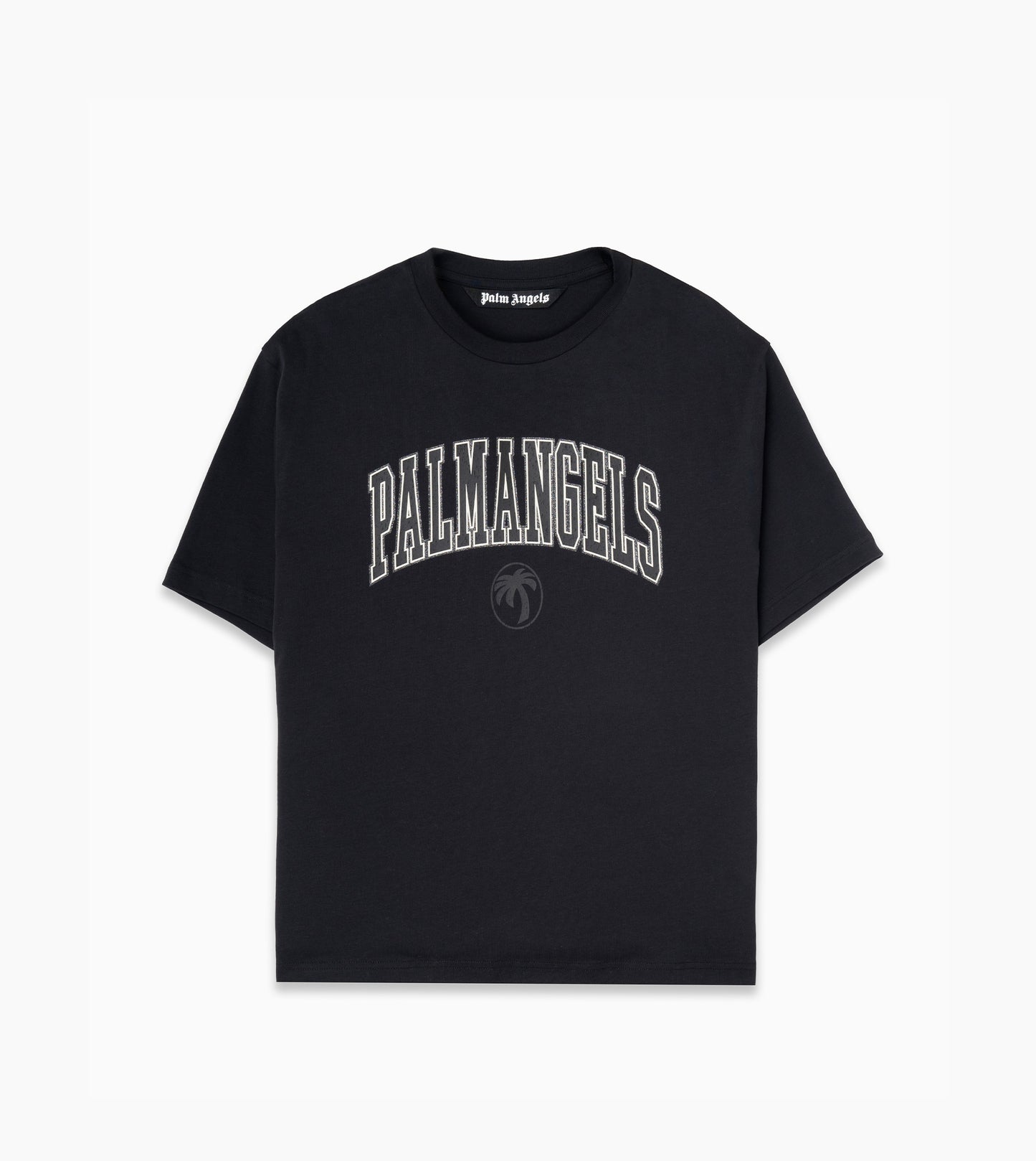 PALM ANGELS College Slim Tee Black
