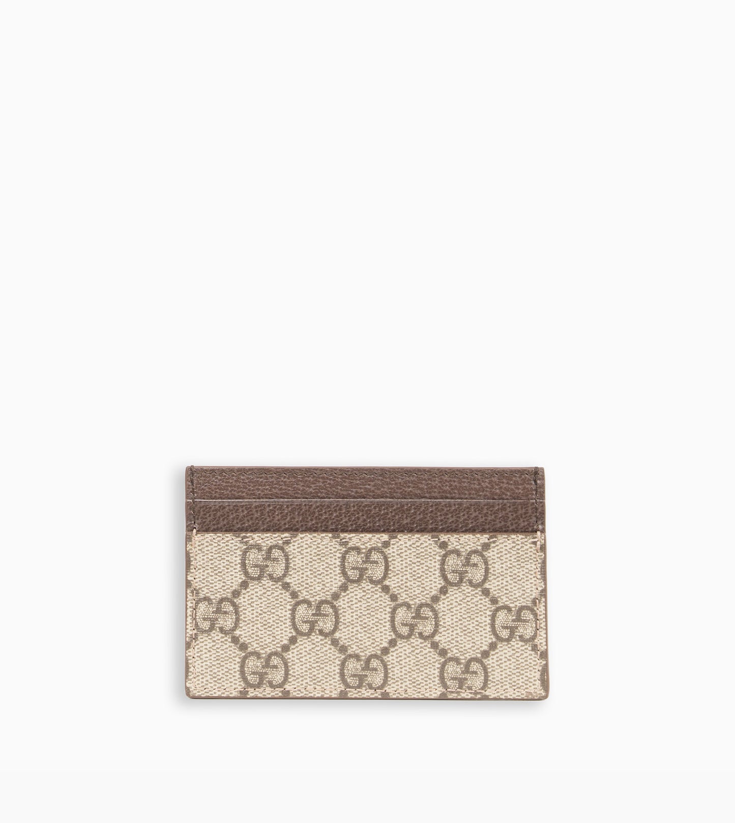GUCCI Two-tone card holder with GG Beige