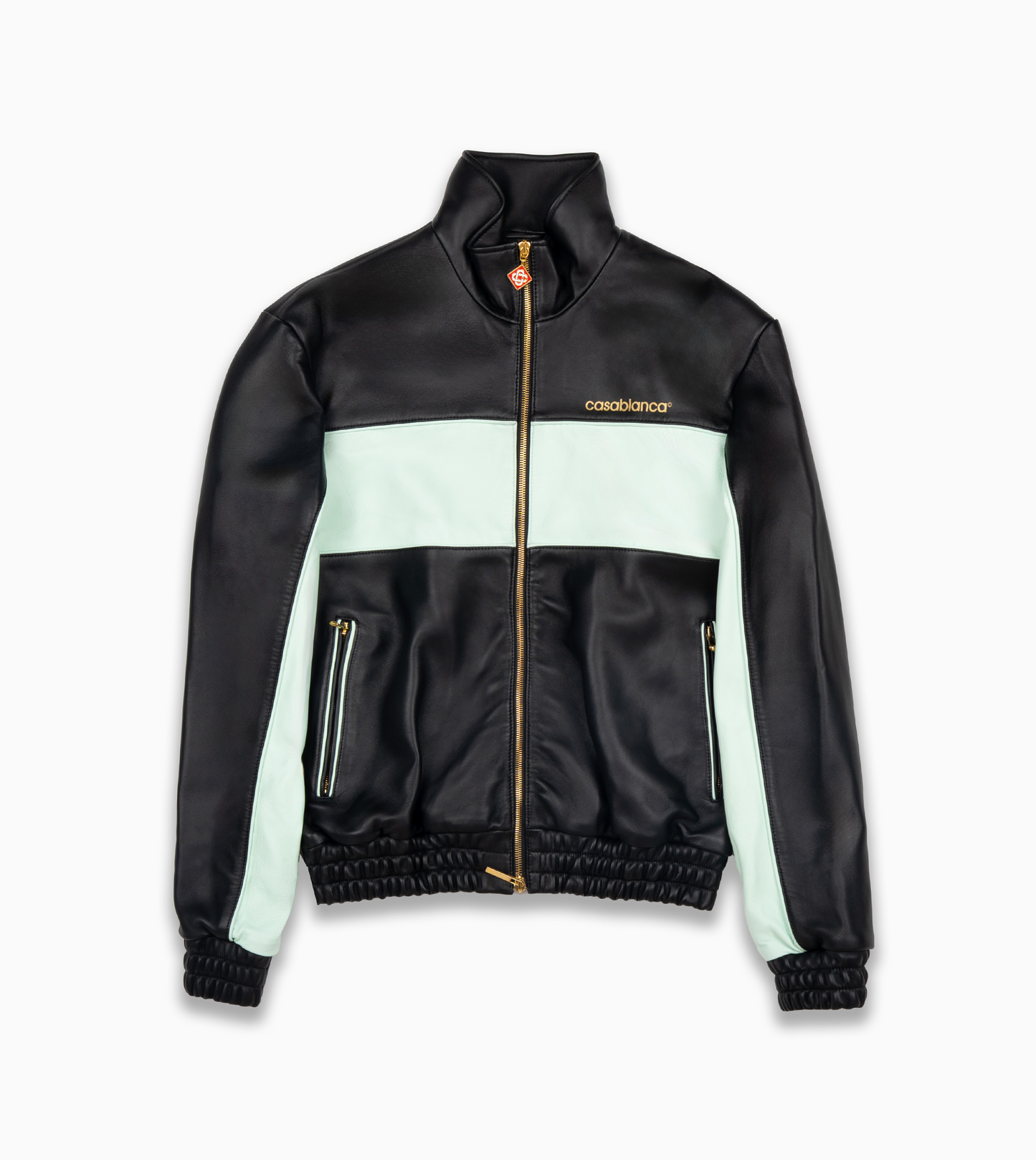 CASABLANCA Track Leather Jacket