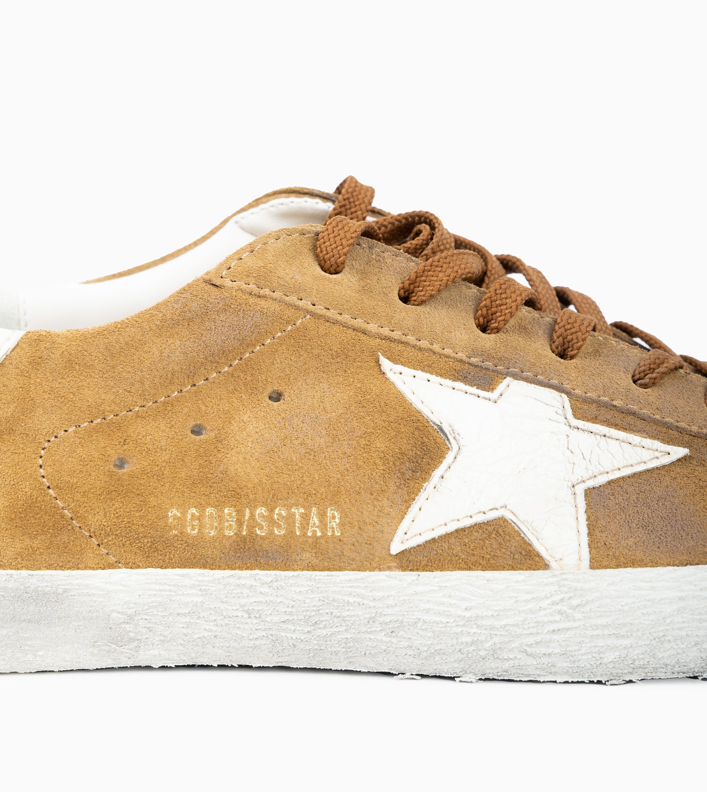 GOLDEN GOOSE Super Star Suede Upper and Toe Leather Tabacco