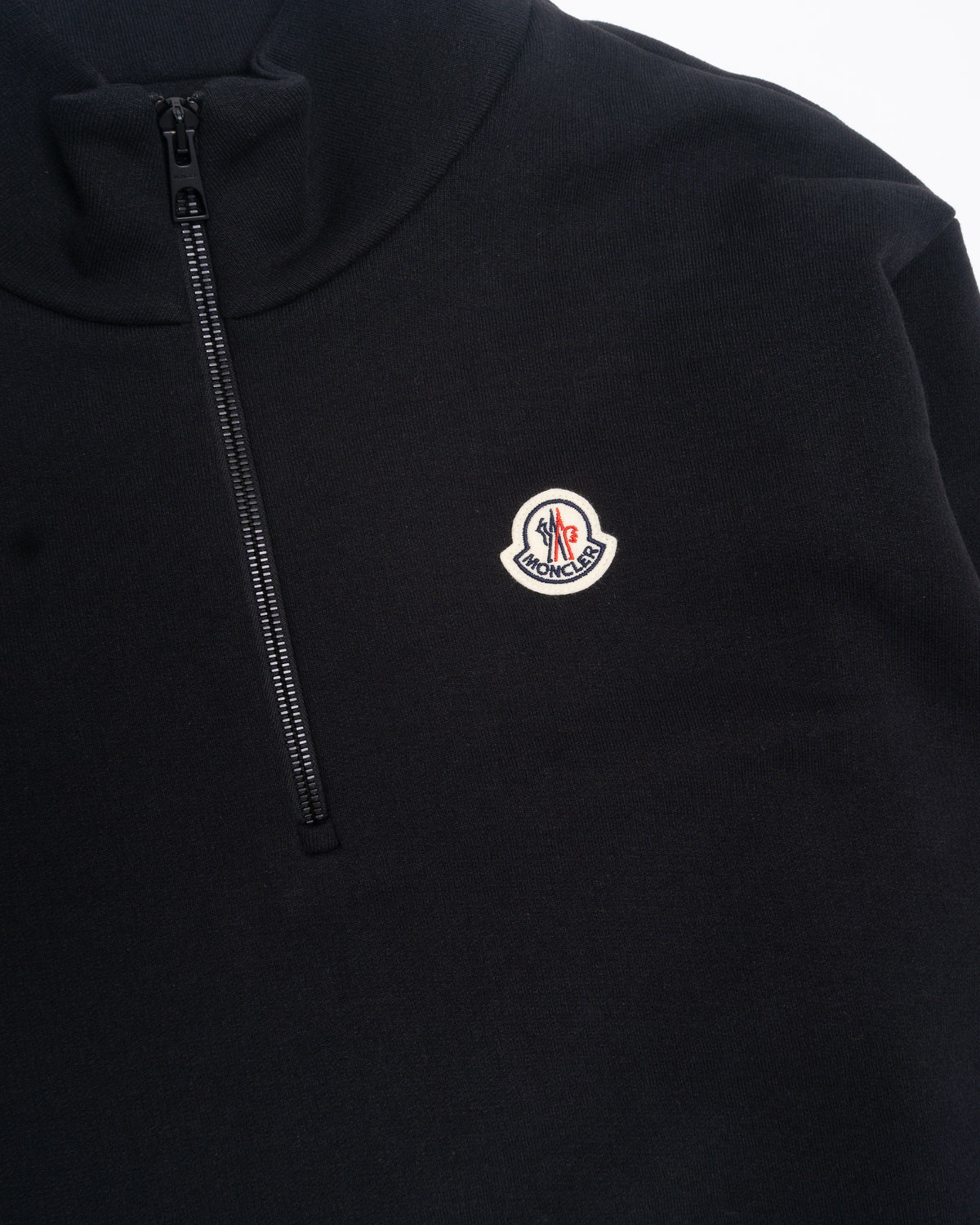 MONCLER Mid-Zip Sweatshirt Black
