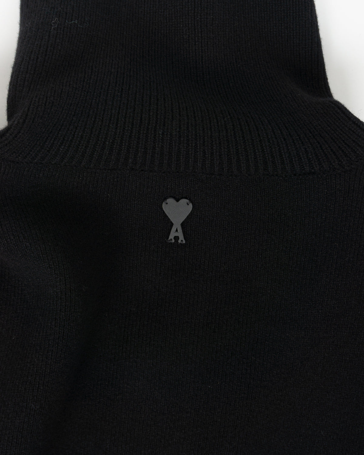 AMI PARIS High Buttoned Collar Sweater
