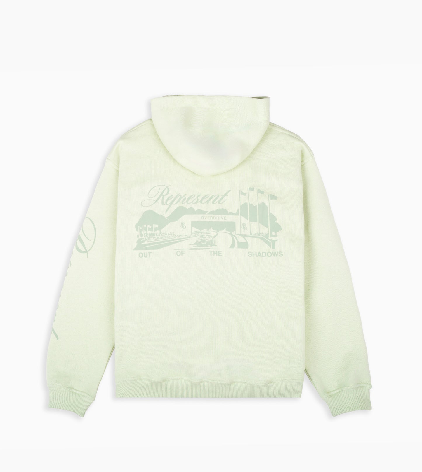 REPRESENT Race Way Hoodie Matcha