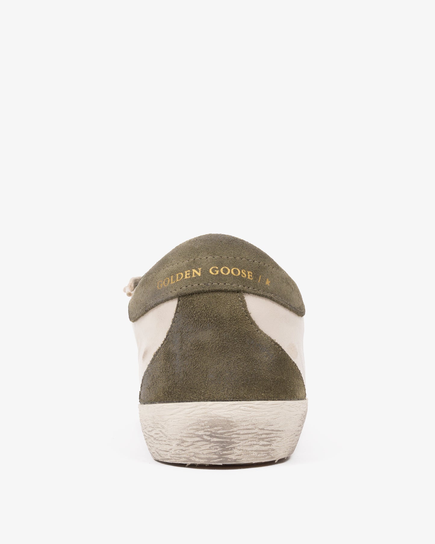 GOLDEN GOOSE SUPER STAR Suede Olive Cream