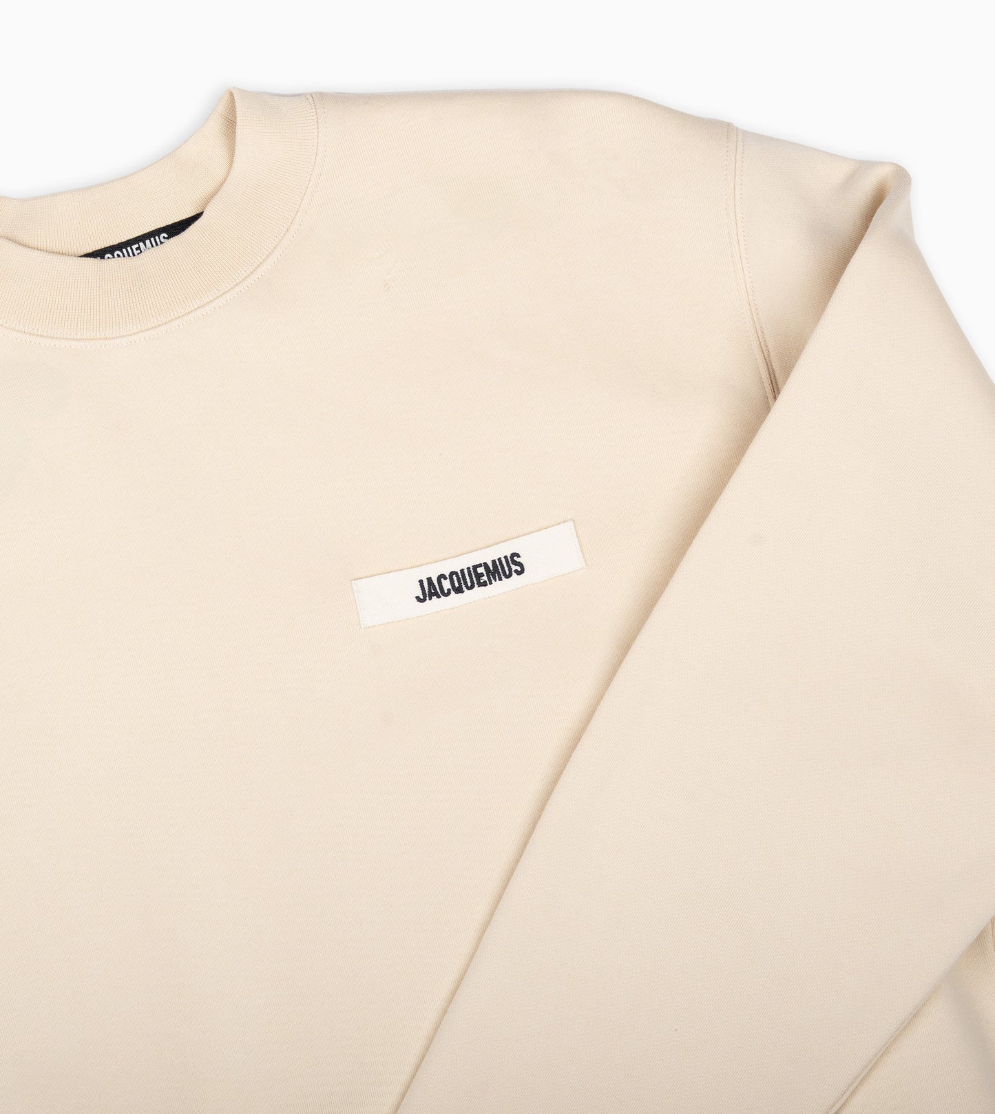 JACQUEMUS Le Sweatshirt Gros Grain Beige