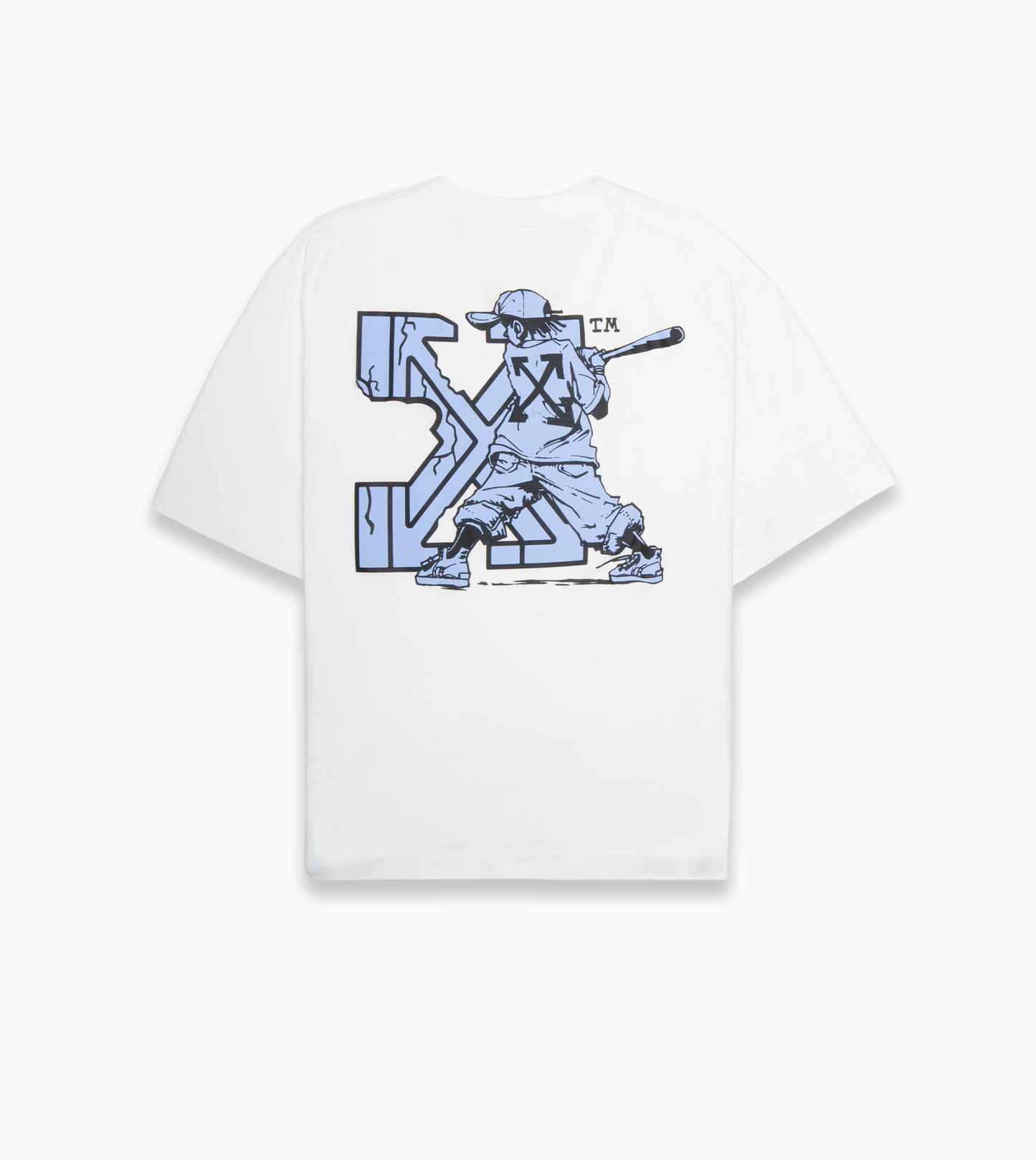OFF-WHITE Baseball Arrow Skate SS Tee White