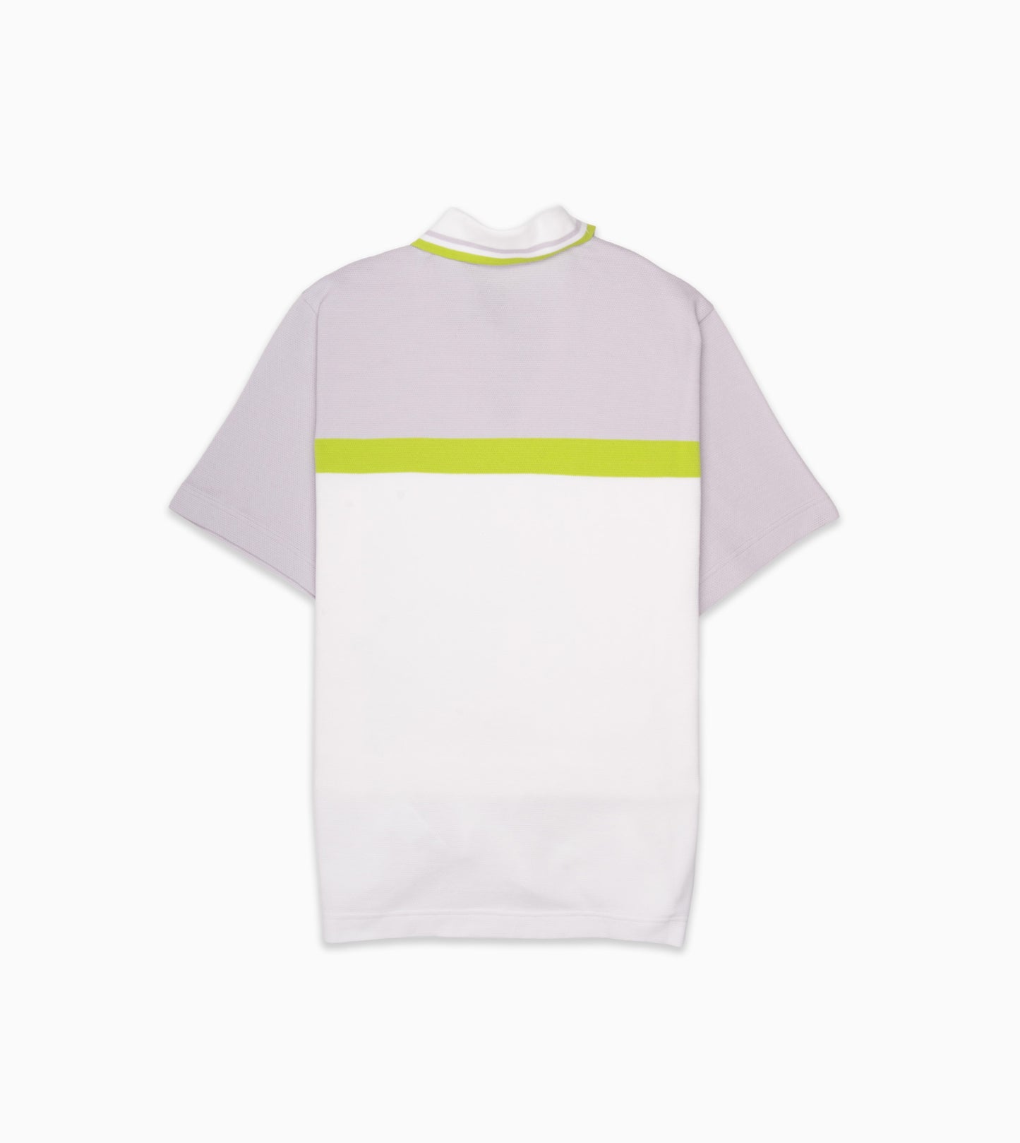 CASABLANCA Quarter Zip Polo Grey White