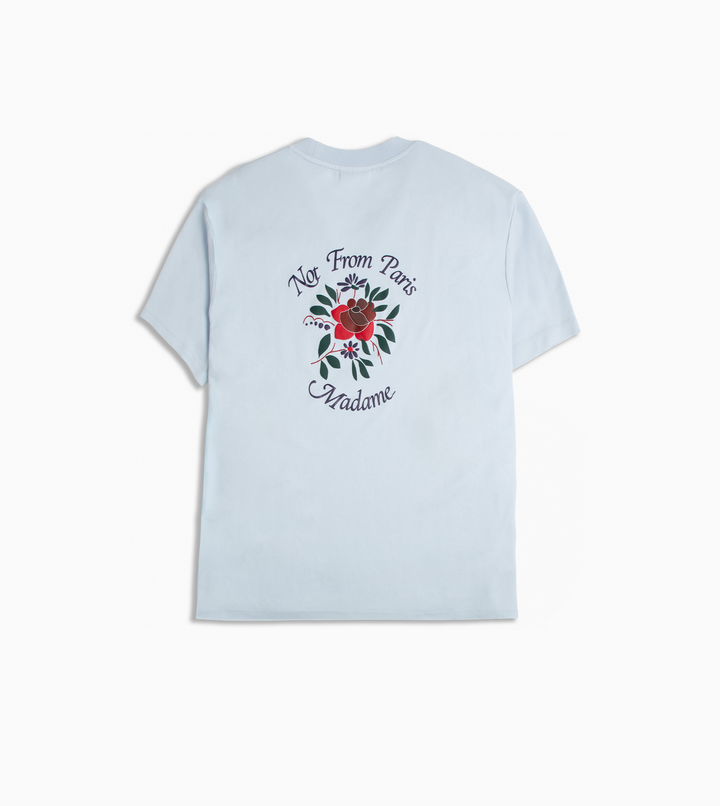DRÔLE DE MONSIEUR Camiseta con eslogan rosa azul claro