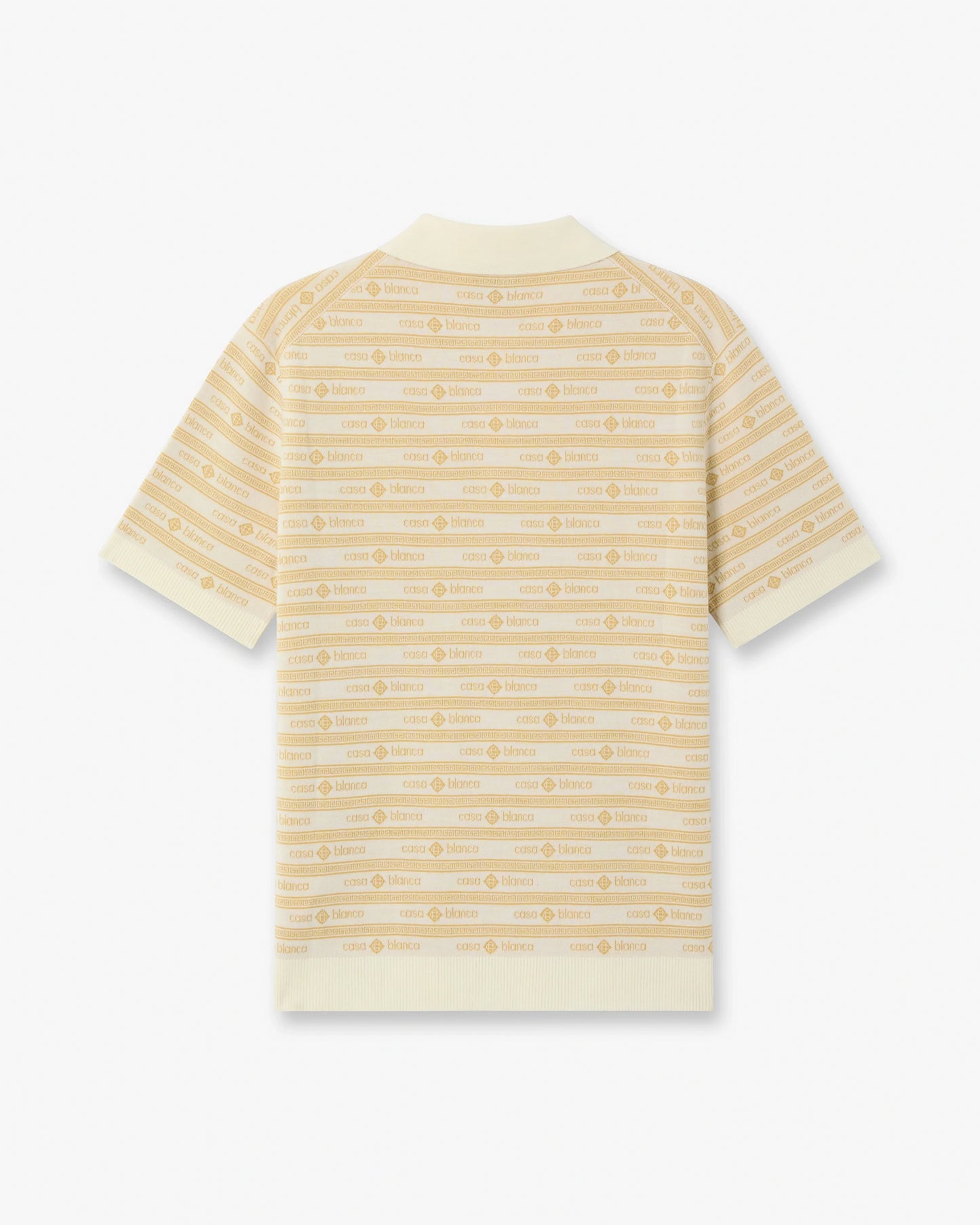 CASABLANCA Wordmark Short Sleeve Polo