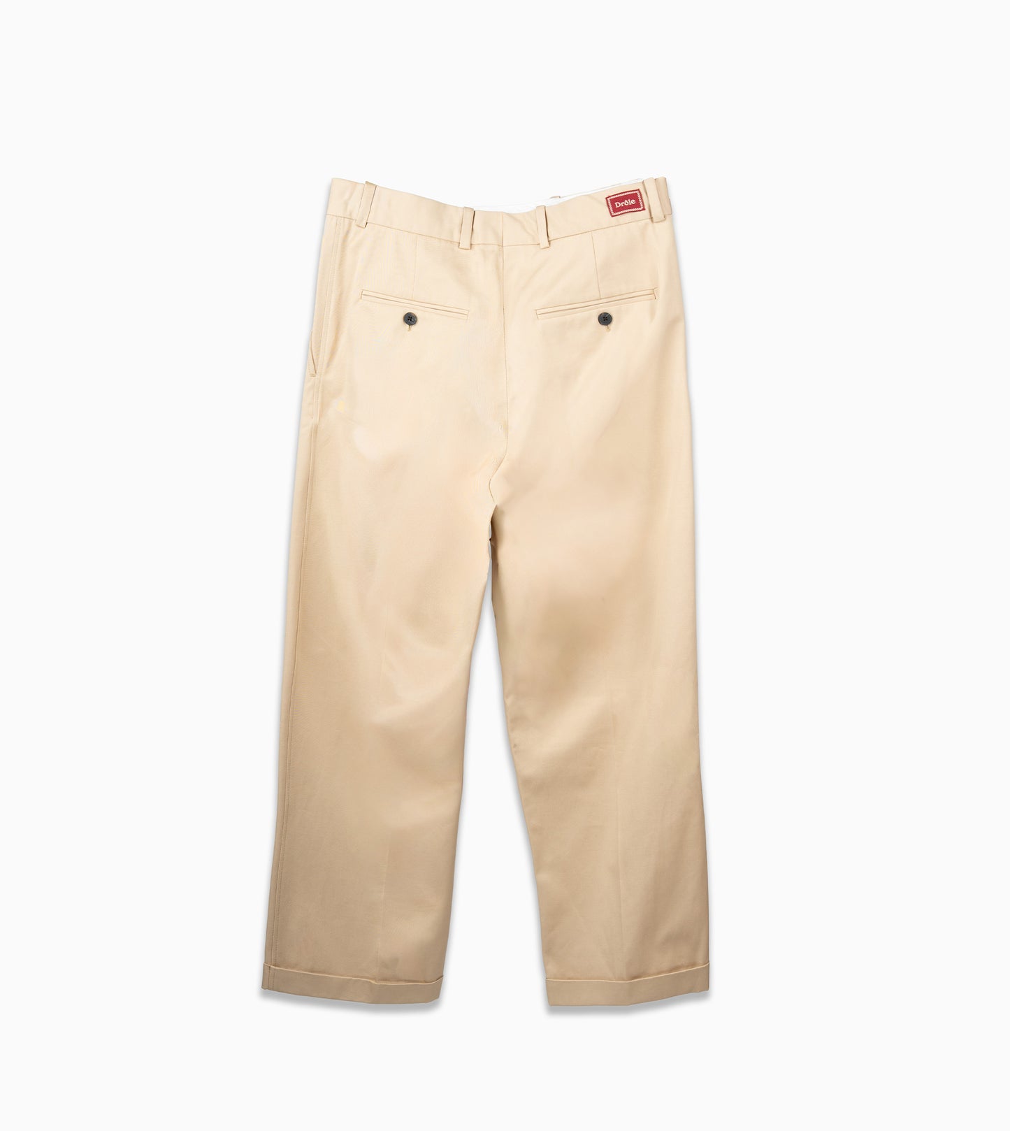 DRÔLE DE MONSIEUR Pantalón Cropped de Algodón con Pliegues
