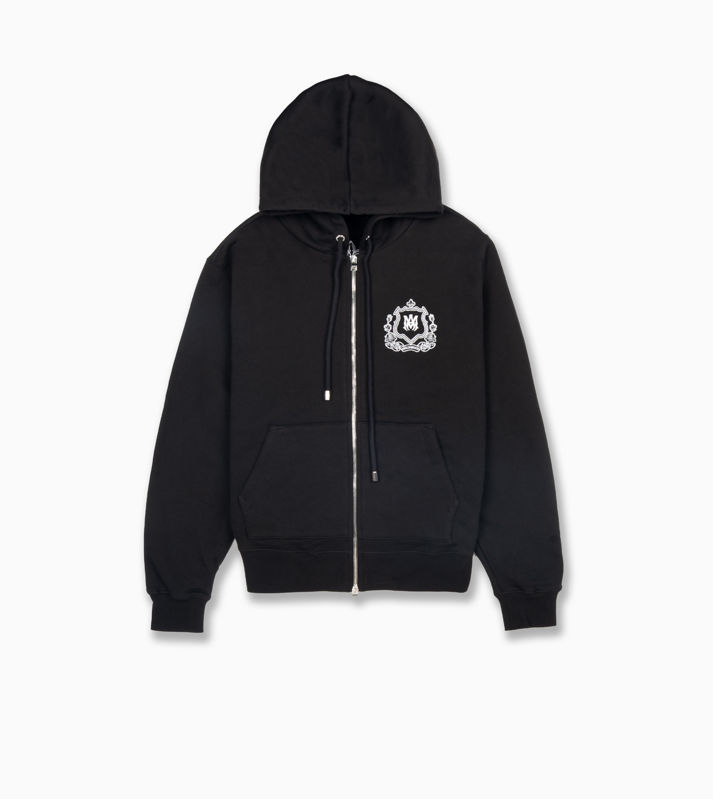 AMIRI MA Crest Zip Hoodie Black