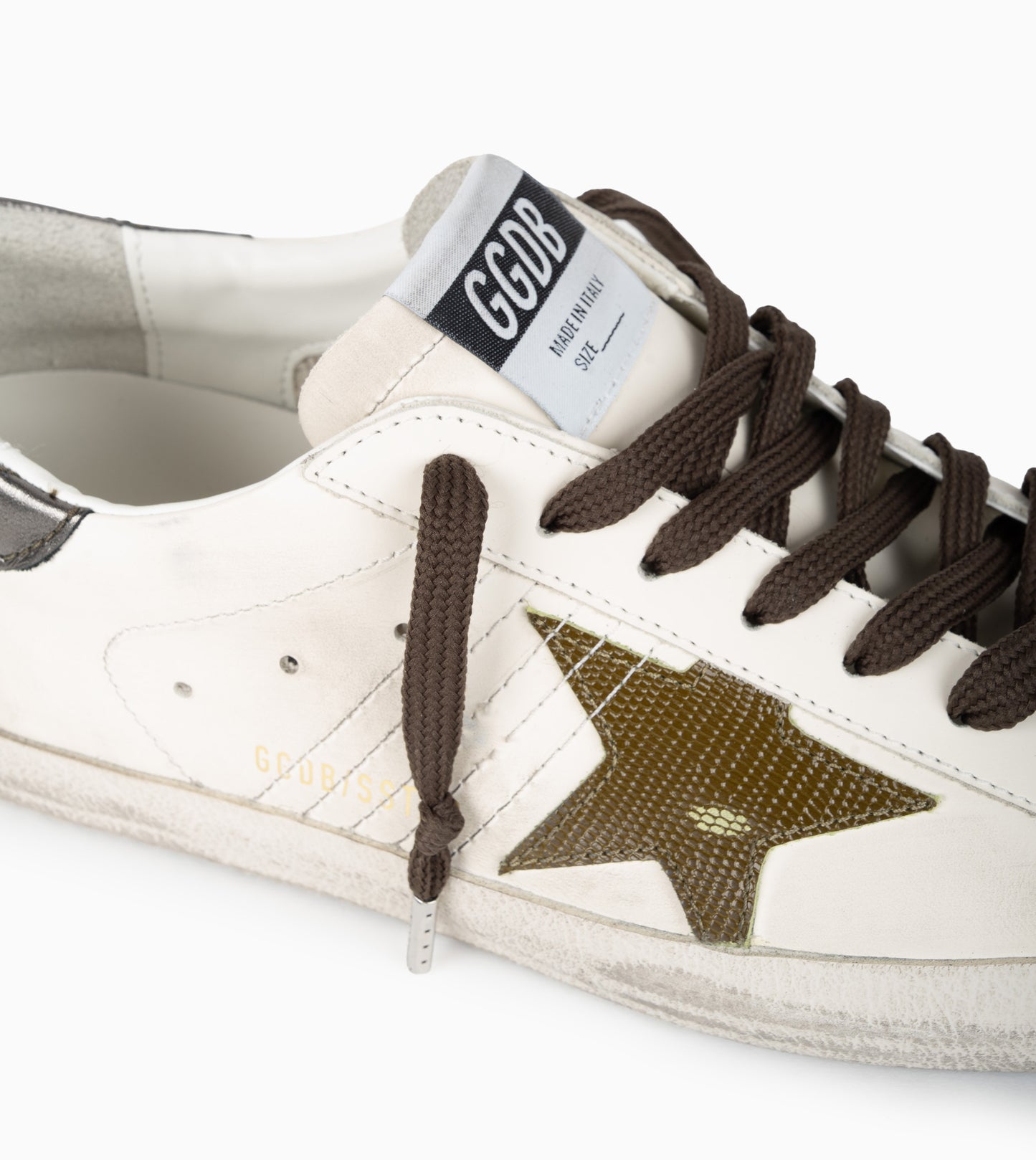 GOLDEN GOOSE SUPERSTAR WHITE/GREEN/ANTRACITE