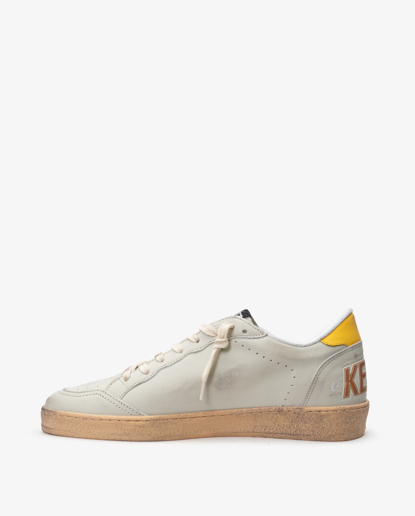 GOLDEN GOOSE Ball Star Leather Upper Toe Hell and Spur Suede