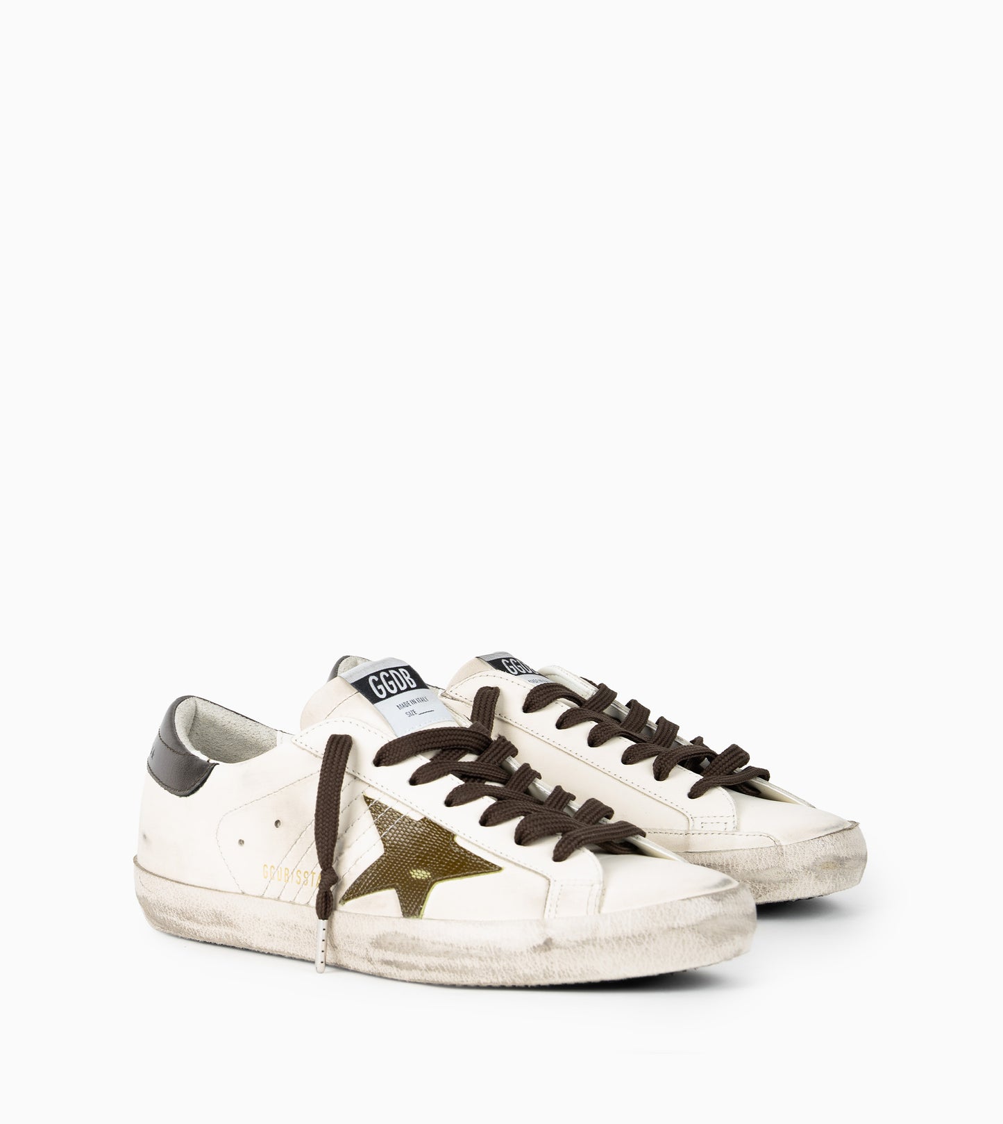 GOLDEN GOOSE SUPERSTAR WHITE/GREEN/ANTRACITE