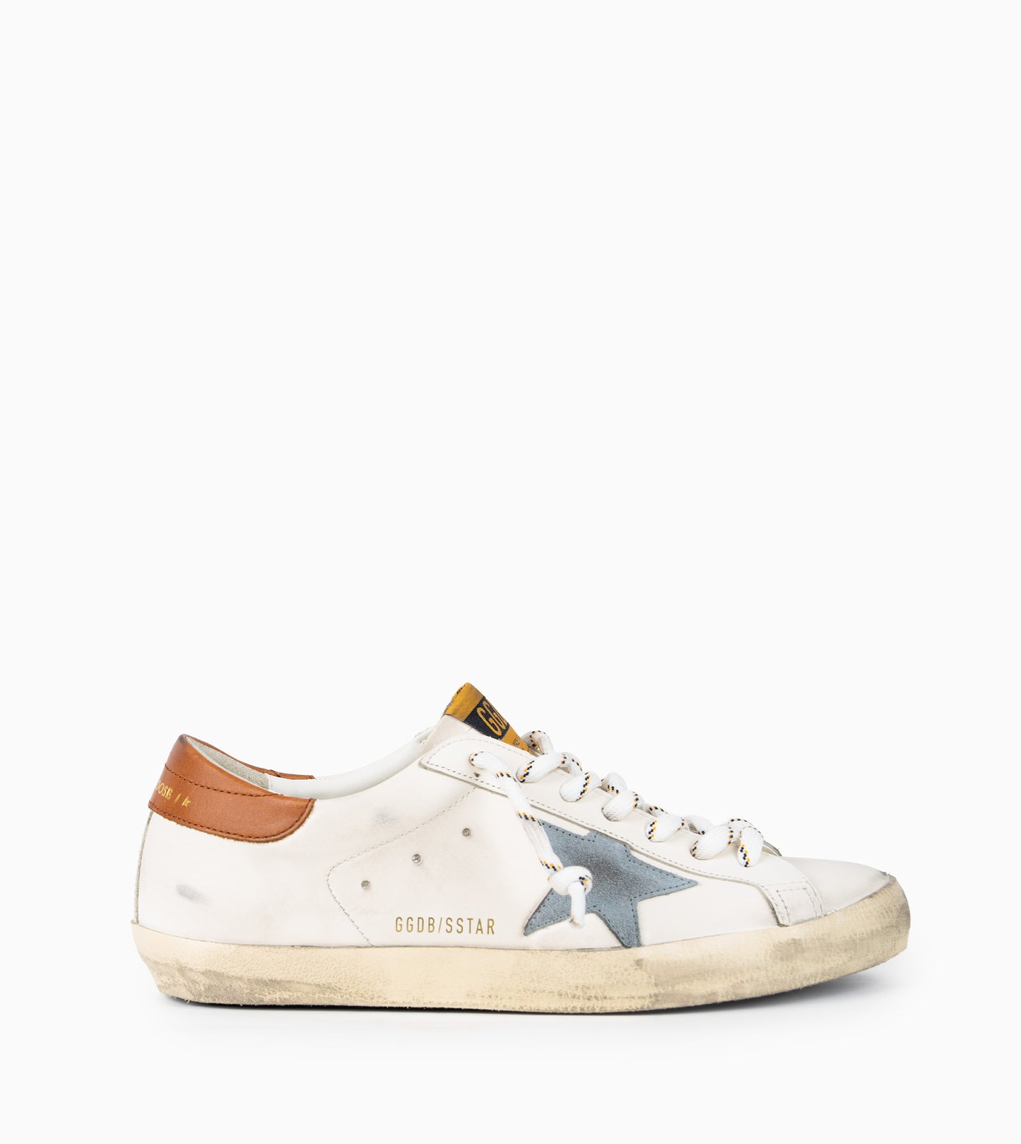 GOLDEN GOOSE SUPERSTAR WHITE GREY BROWN
