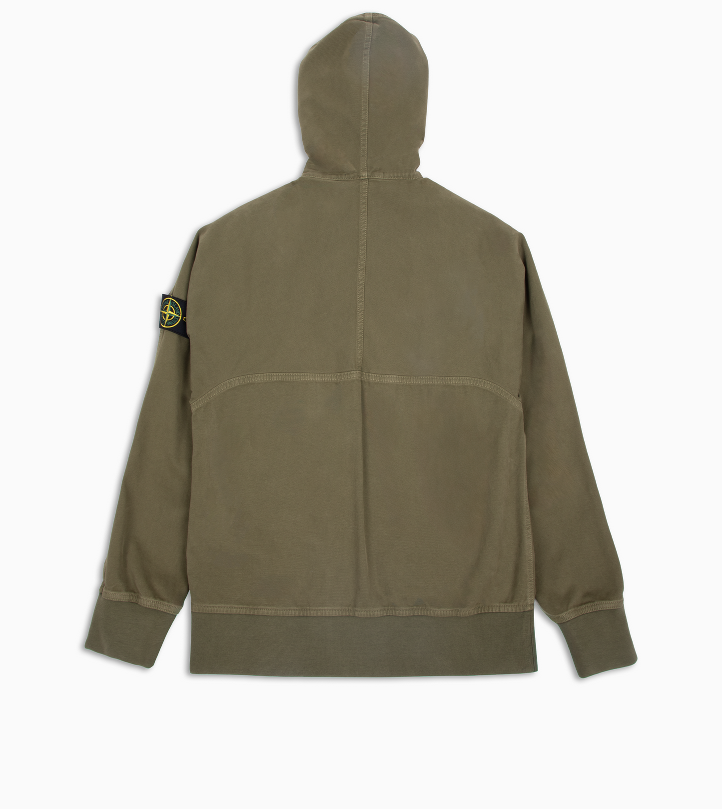 STONE ISLAND Hoodie Panama Cotton Military