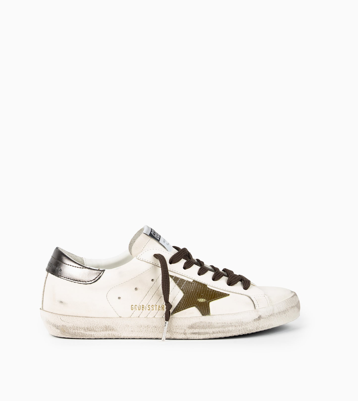 GOLDEN GOOSE SUPERSTAR WHITE/GREEN/ANTRACITE