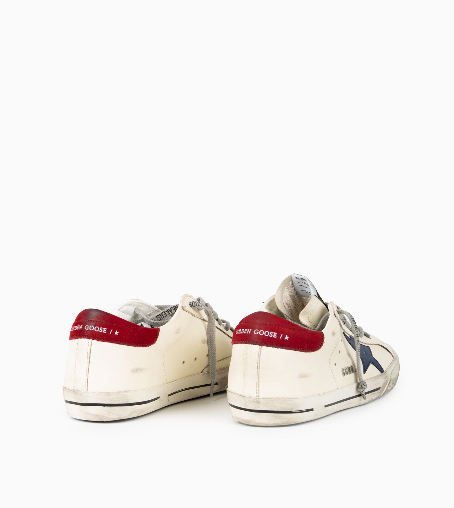 GOLDEN GOOSE SUPERSTAR WHITE/BLUE/RED