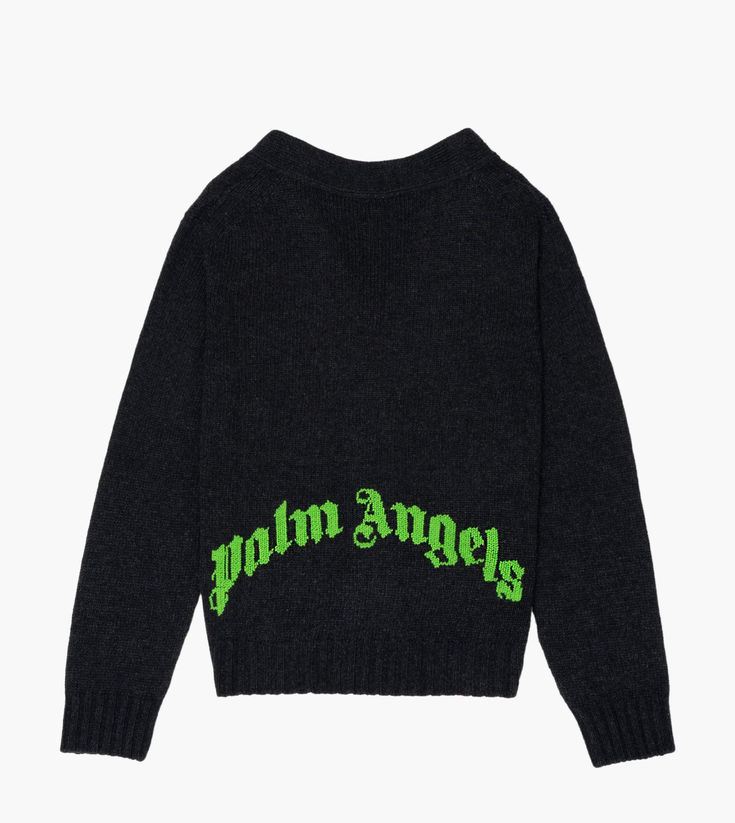 PALM ANGELS Curved Logo Cardigan