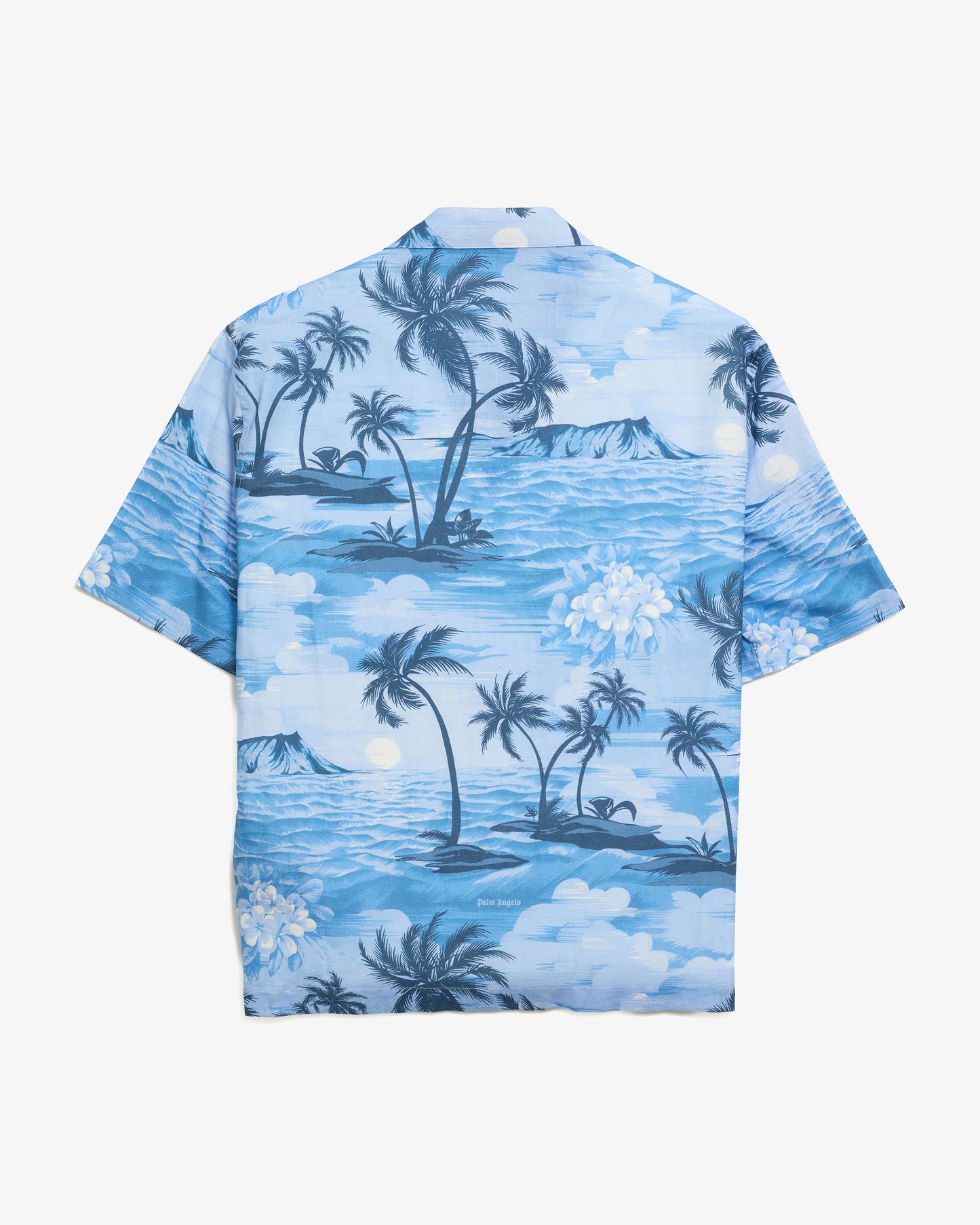 PALM ANGELS Sunset Bowling Shirt Indigo