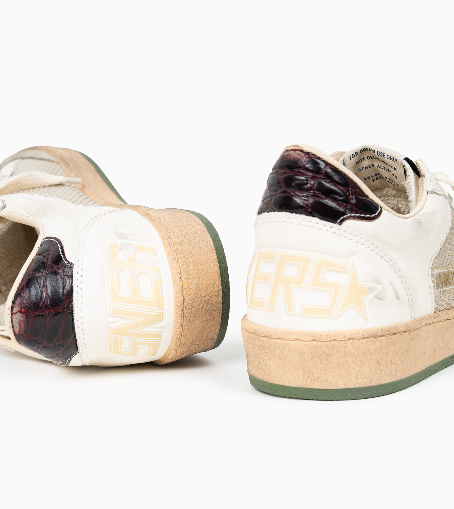 GOLDEN GOOSE BALLSTAR Net and Leather Upper Suede Toe Leather Star