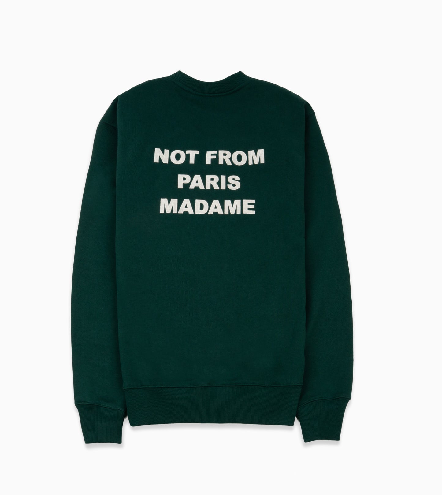 DRÔLE DE MONSIEUR Le Sweatshirt Slogan DK Green