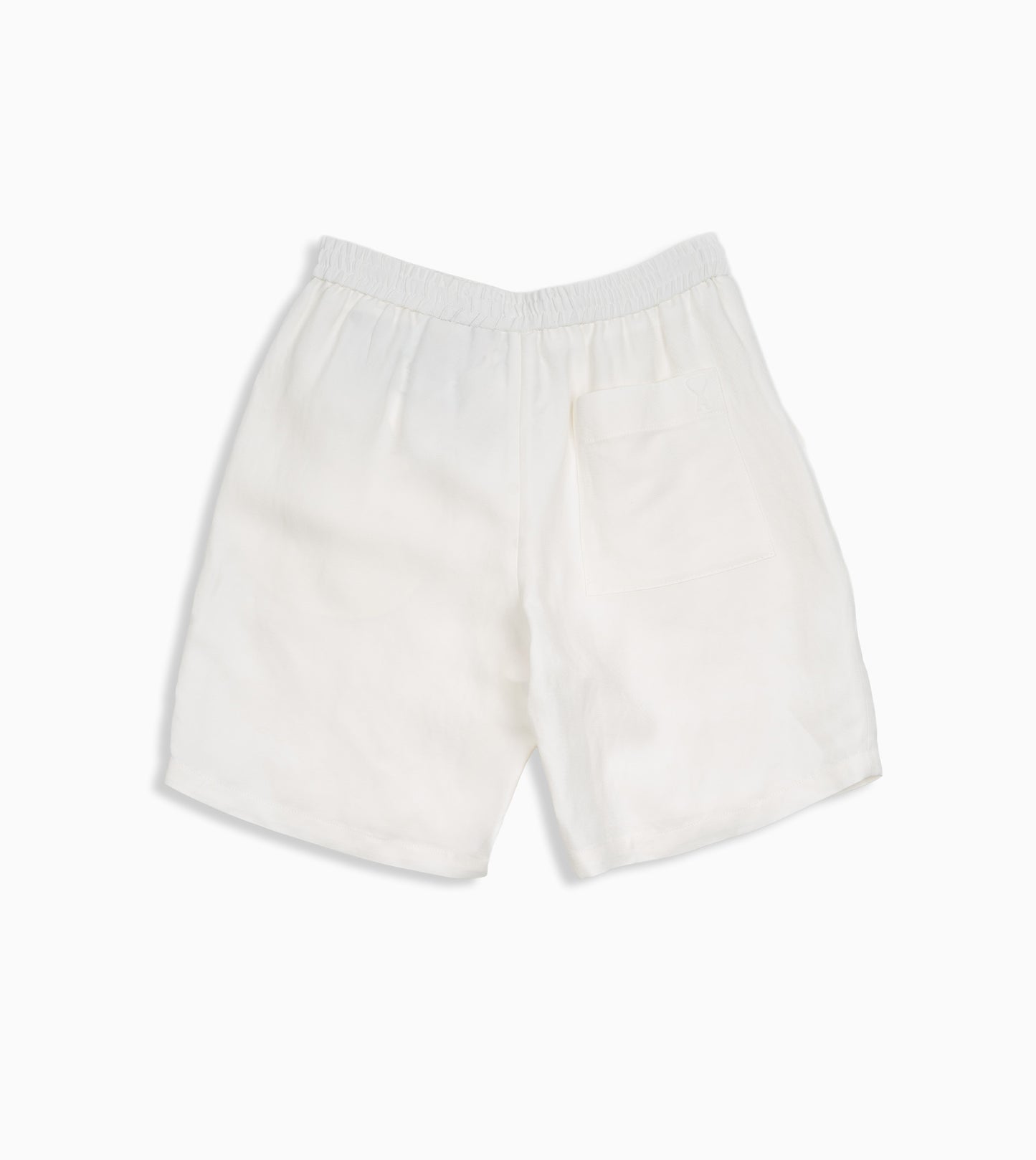 AMI PARIS Pantalón corto de cintura elástica con logo en relieve