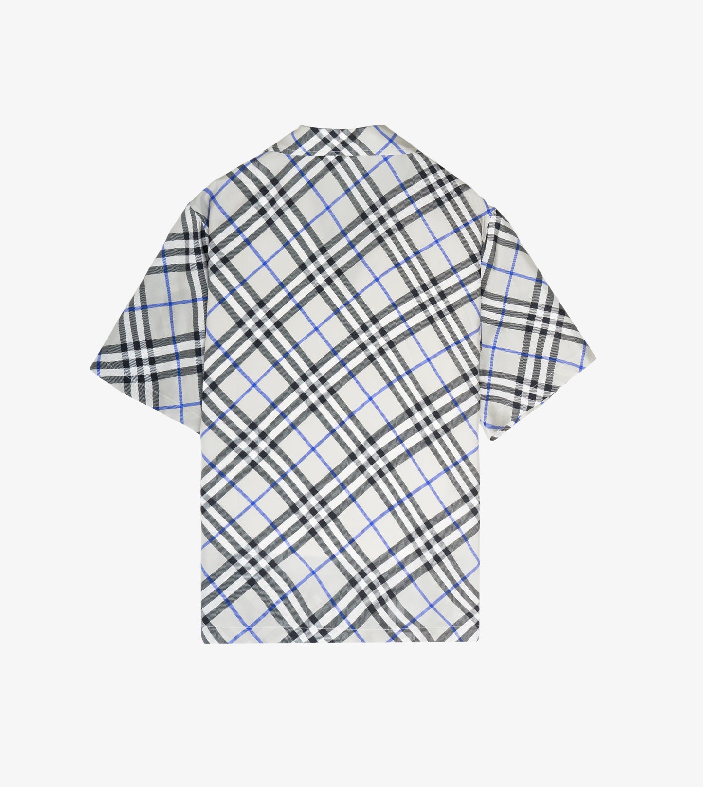 BURBERRY Oversized Check Silk Shirt