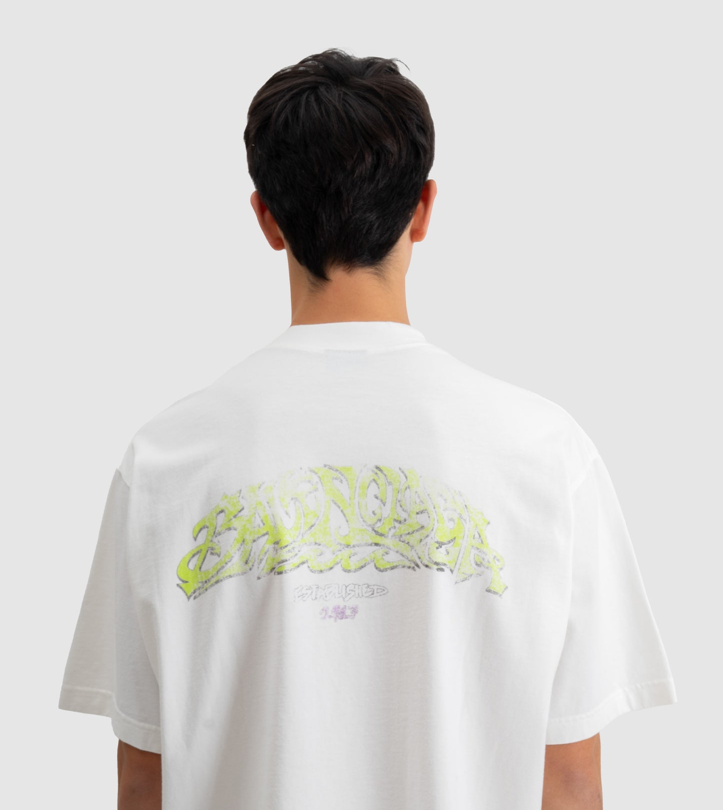 BALENCIAGA Medium Fit t-shirt WHITE-GREEN