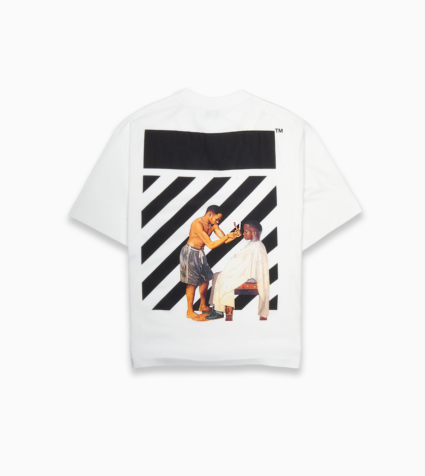 OFF-WHITE Barber Diag Skate Tee