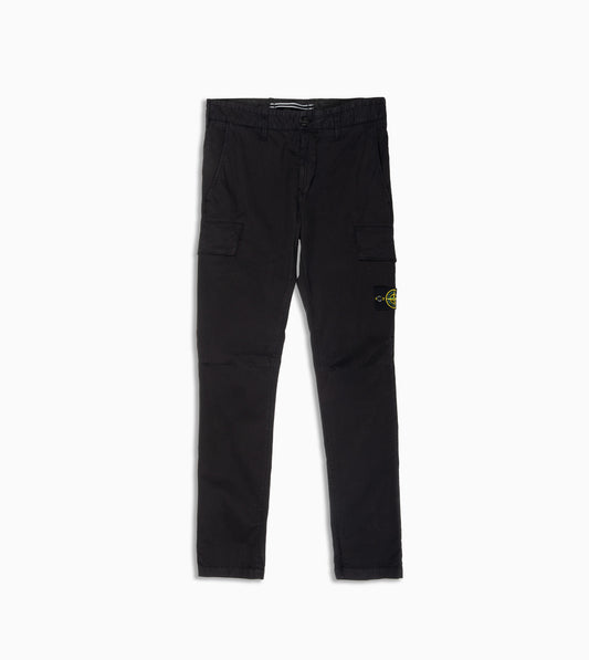 STONE ISLAND Cotton Stretch Pant Black