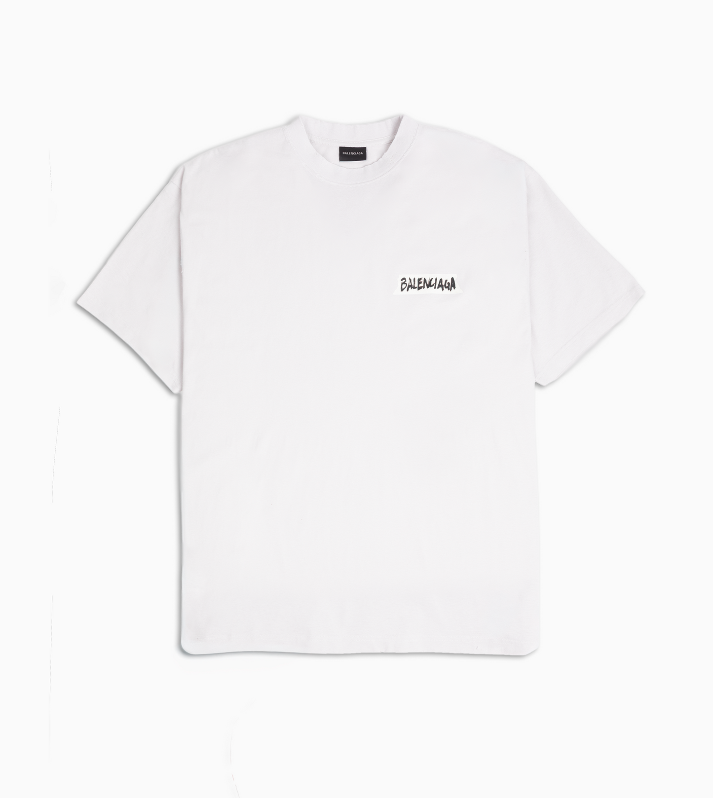BALENCIAGA Masking Tape T-Shirt Dirty White