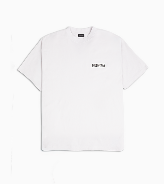 BALENCIAGA Masking Tape T-Shirt Dirty White