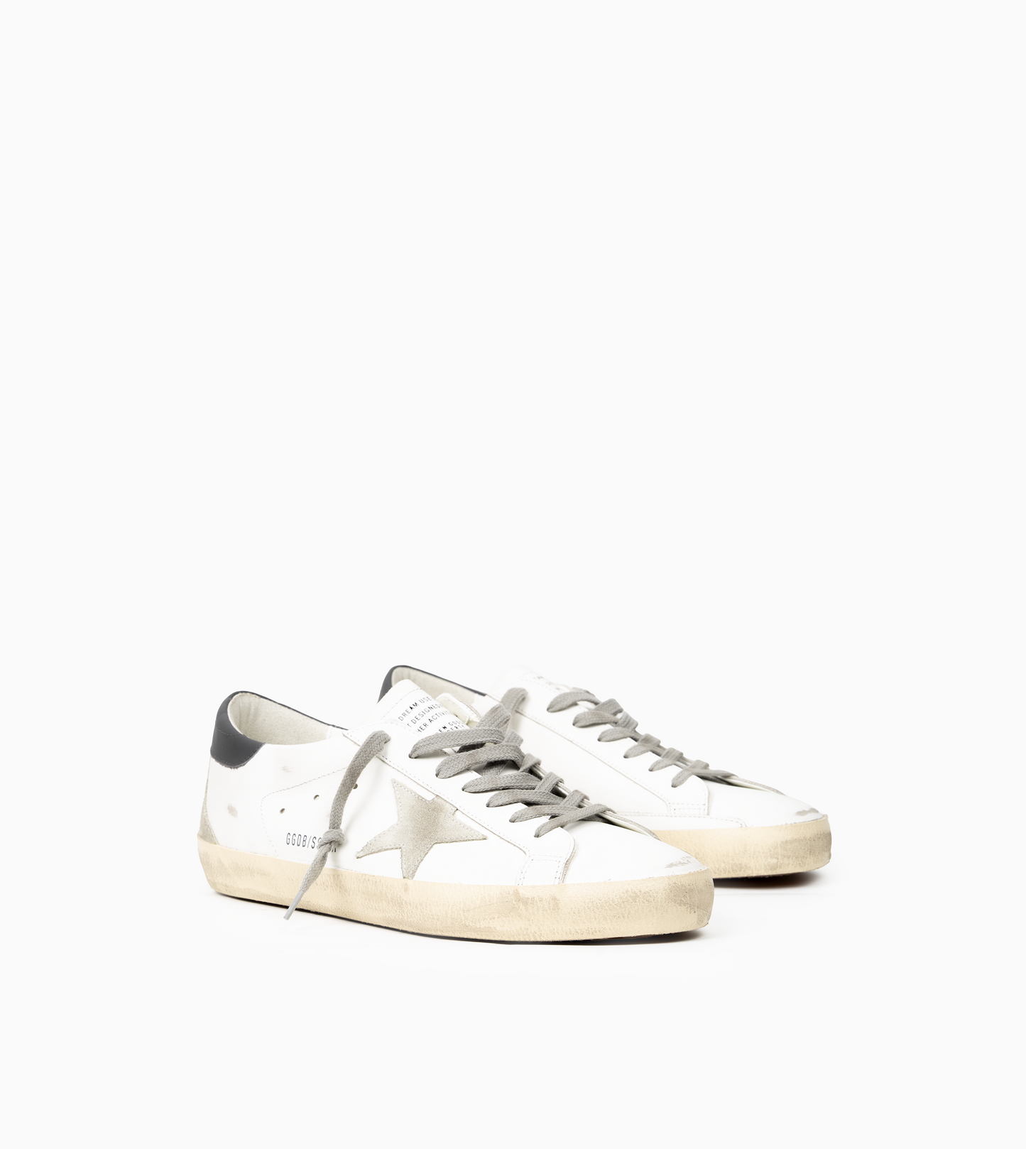 GOLDEN GOOSE SUPER STAR Leather Upper and Heel Suede Star and Spur
