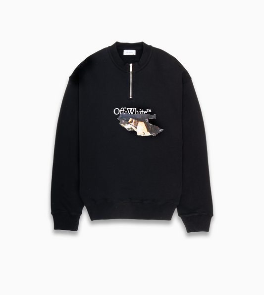 OFF WHITE Paint Arrow Skate Zip Mocknec