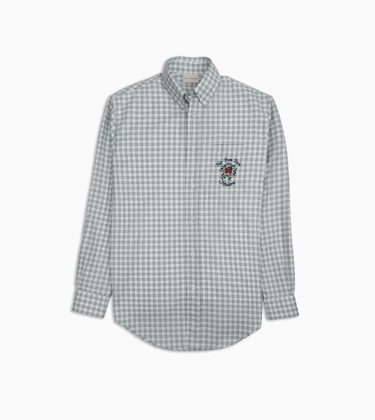 DRÔLE DE MONSIEUR Chemise Carreaux Slogan Rose