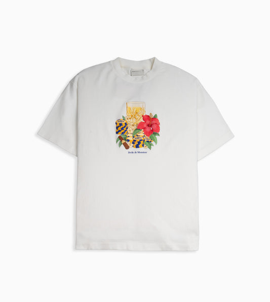 DRÔLE DE MONSIEUR T-Shirt Hibiscus White