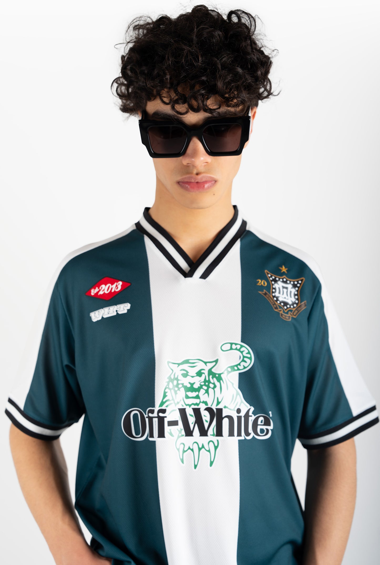 OFF-WHITE Tiger 23 Soccer Tee