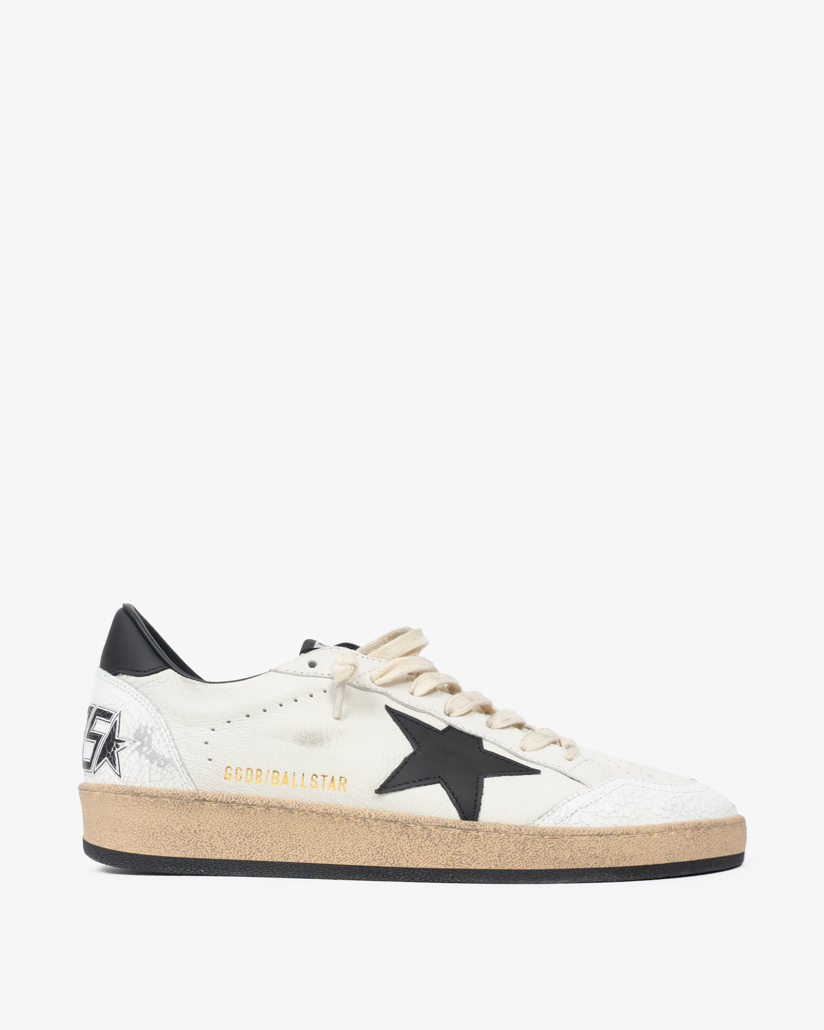 GOLDEN GOOSE Ballstar Nappa Leather Star White Black