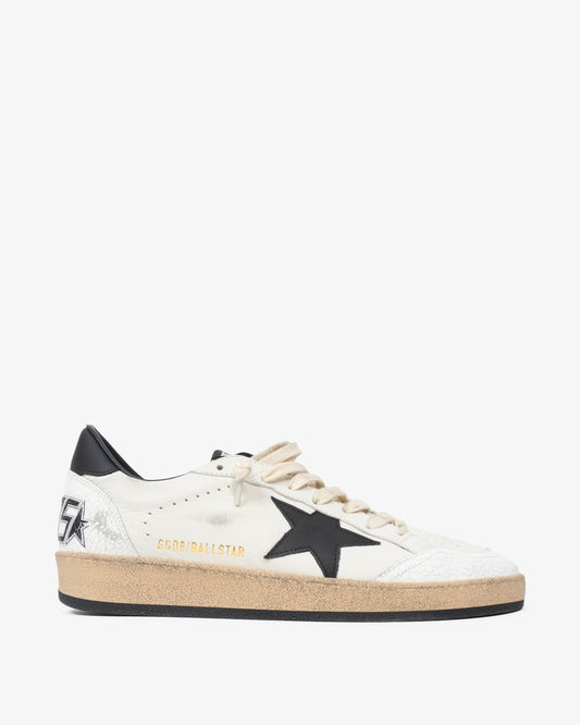GOLDEN GOOSE Ballstar Nappa Leather Star White Black