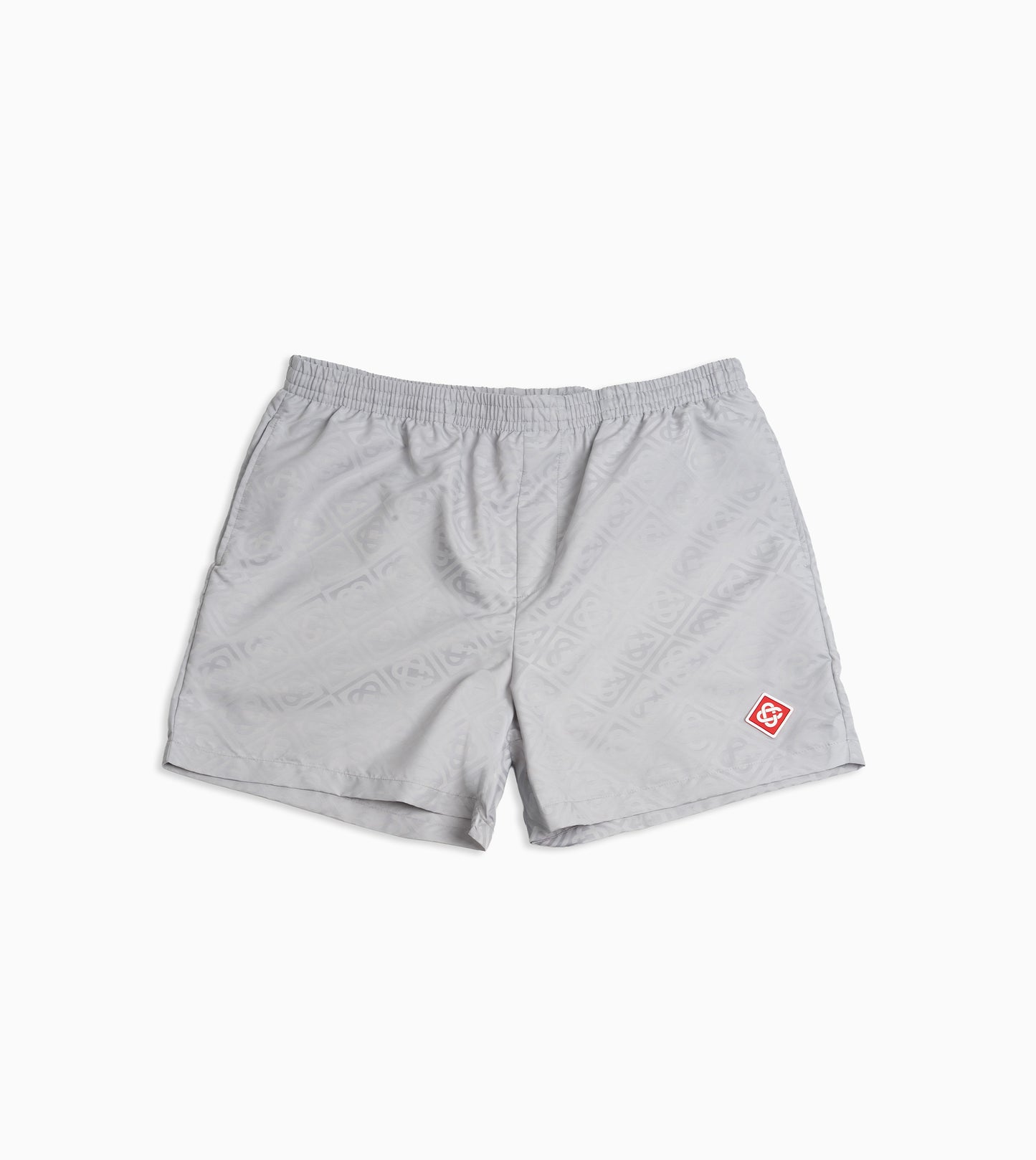 Bañador corto con monograma Jacquard CASABLANCA Gris