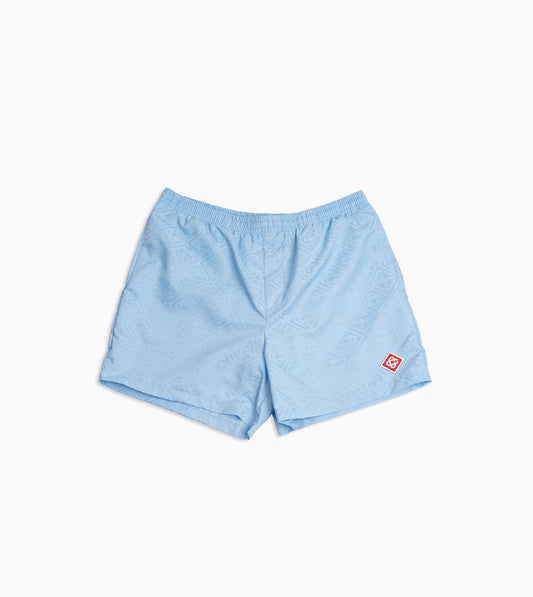 CASABLANCA Monogram Jacquard Swimshorts Azul