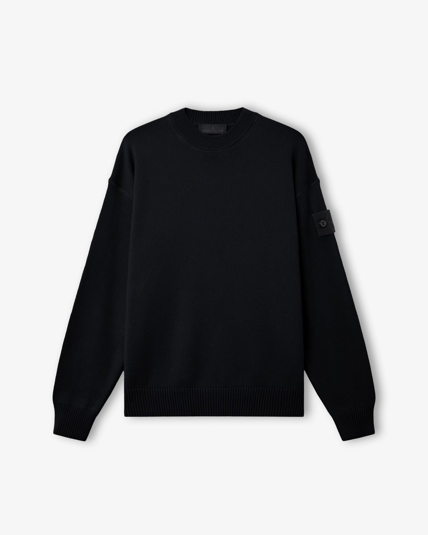 STONE ISLAND Soft Organic Cotton Crewneck Navy