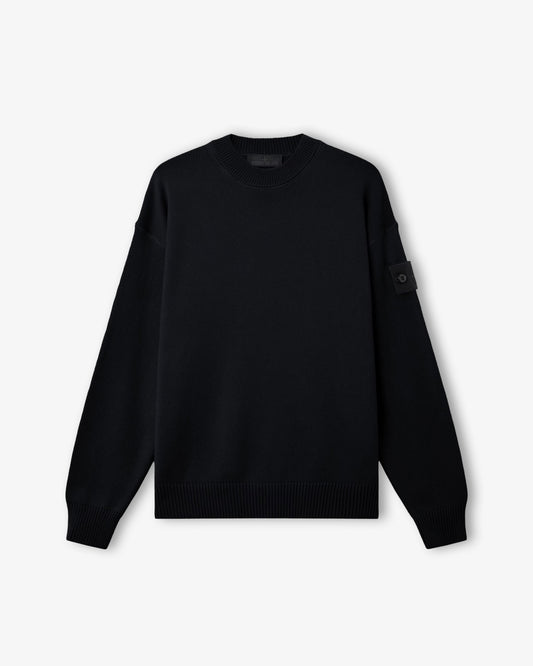 STONE ISLAND Soft Organic Cotton Crewneck Navy